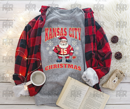 DTF TRANSFER ONLY  - Kansas City Christmas Santa