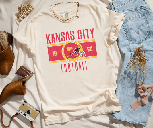 DTF TRANSFER ONLY  - Vintage Kansas City Football