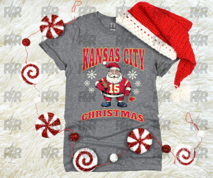 DTF TRANSFER ONLY  - Kansas City Christmas Santa