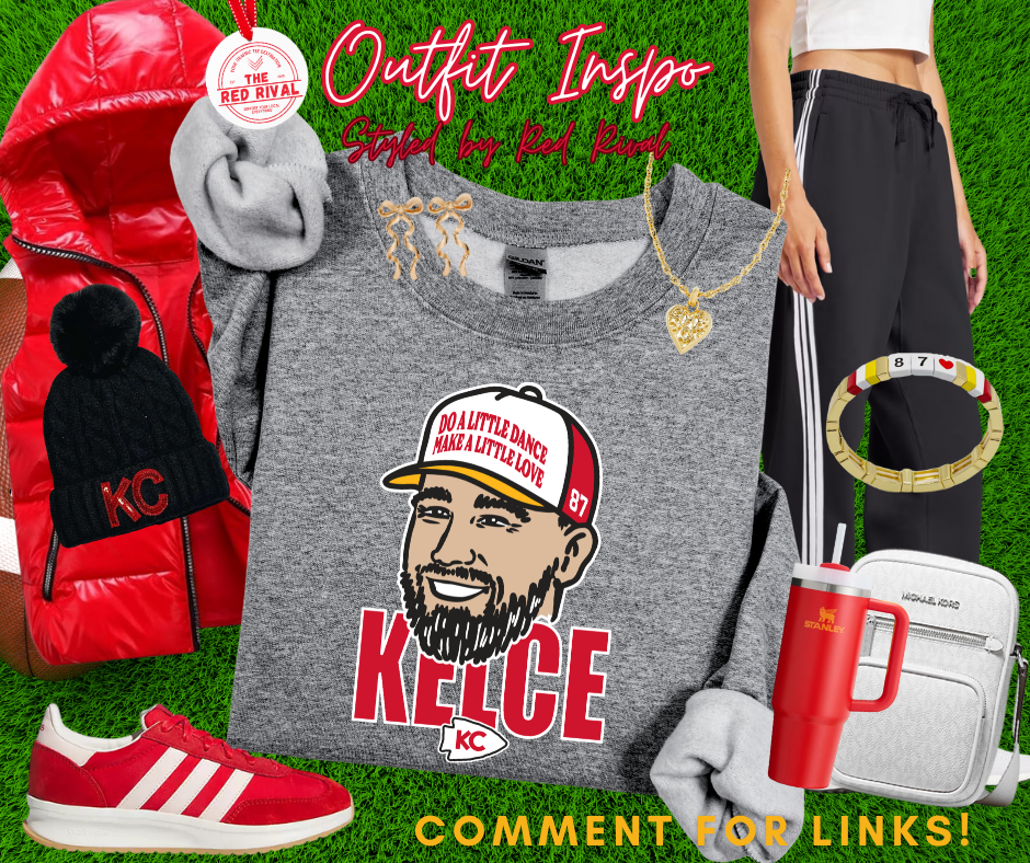 DTF TRANSFER ONLY  - Kelce Hat Red Text