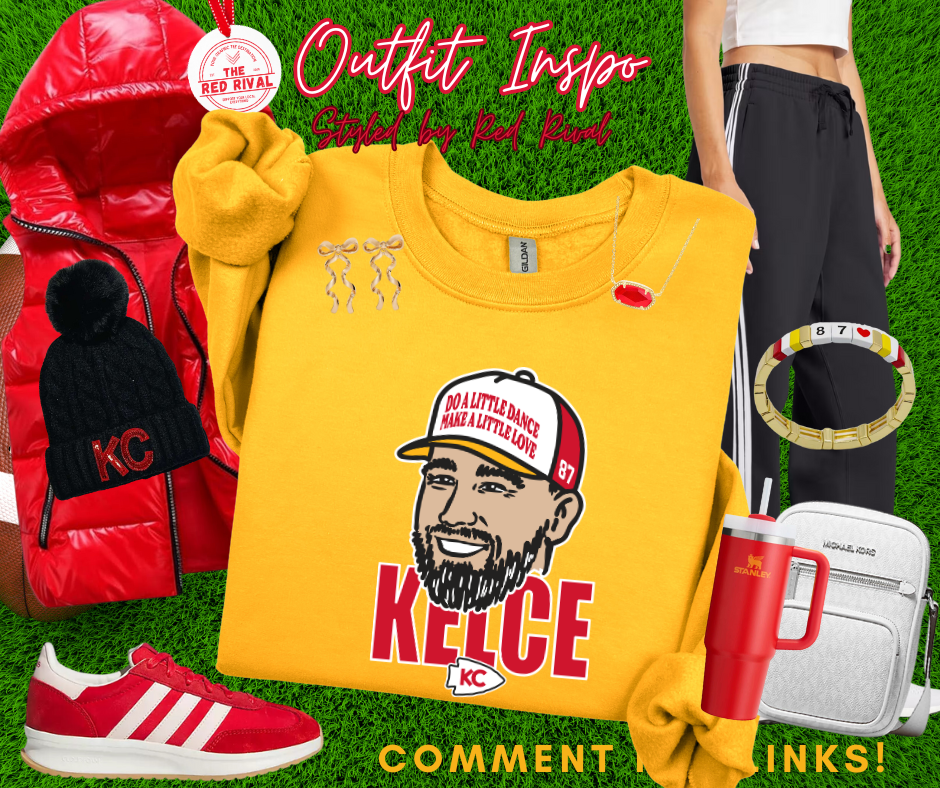 DTF TRANSFER ONLY  - Kelce Hat Red Text