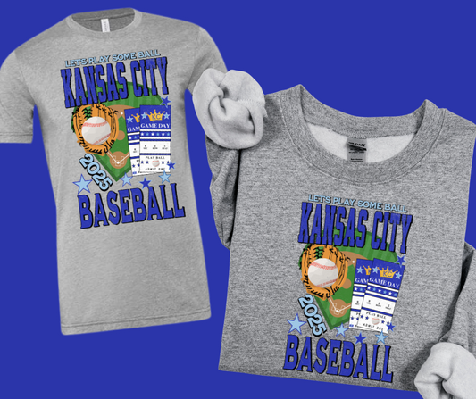 DTF TRANSFER ONLY  - Kansas City Baseball Tickets Design