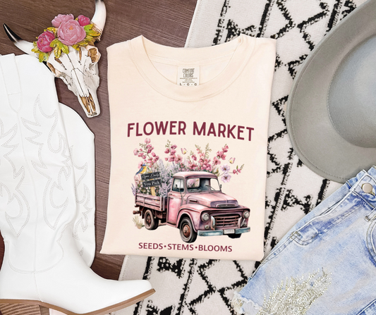 DTF TRANSFER ONLY  - Flower Market Truck