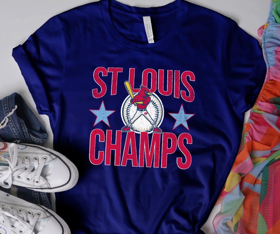 DTF TRANSFER ONLY  - St Louis Champs Baseball 2 Stars