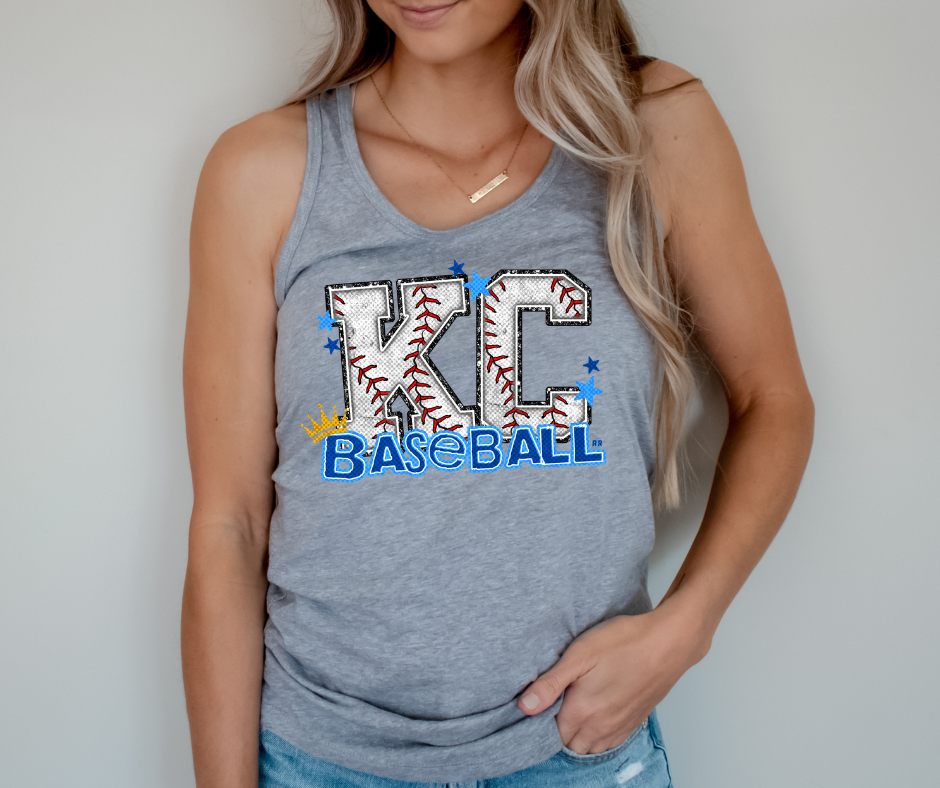 DTF TRANSFER ONLY  - KC Baseball Letters